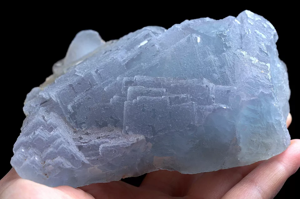 729.g Natural Transparent Fluorite CRYSTAL CLUSTER Mineral Specimen