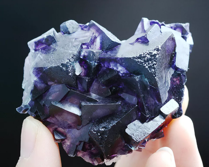 81g Natural Devil's Eye Purple FLUORITE Mineral Specimen/Inner Mongolia China