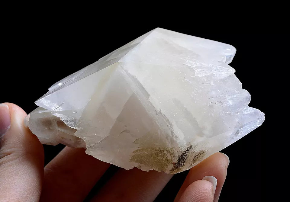 212.0g Natural Complete White Calcite “Angel Wings” Crystal Mineral Specimen