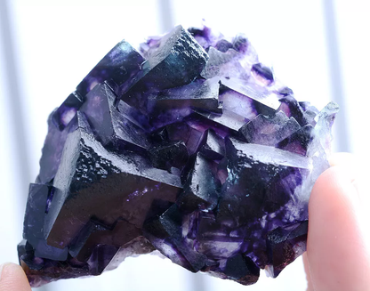 81g Natural Devil's Eye Purple FLUORITE Mineral Specimen/Inner Mongolia China