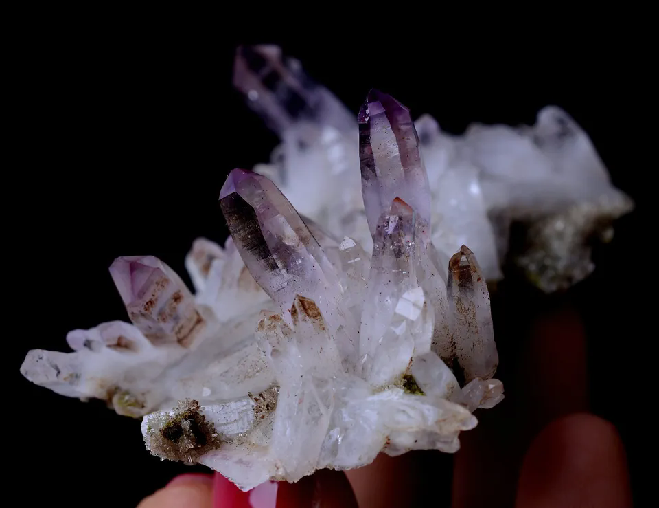 50.38g NATURAL Amethyst Quartz Skeletal Crystal Point Mineral Specimen/ Mexico