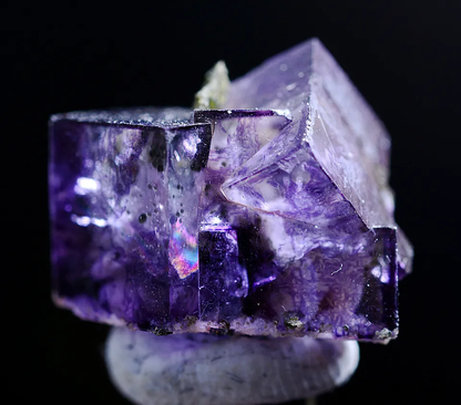 2.7g Natural Clear Phantom Purple FLUORITE Mineral Specimen /Yaogangxian China