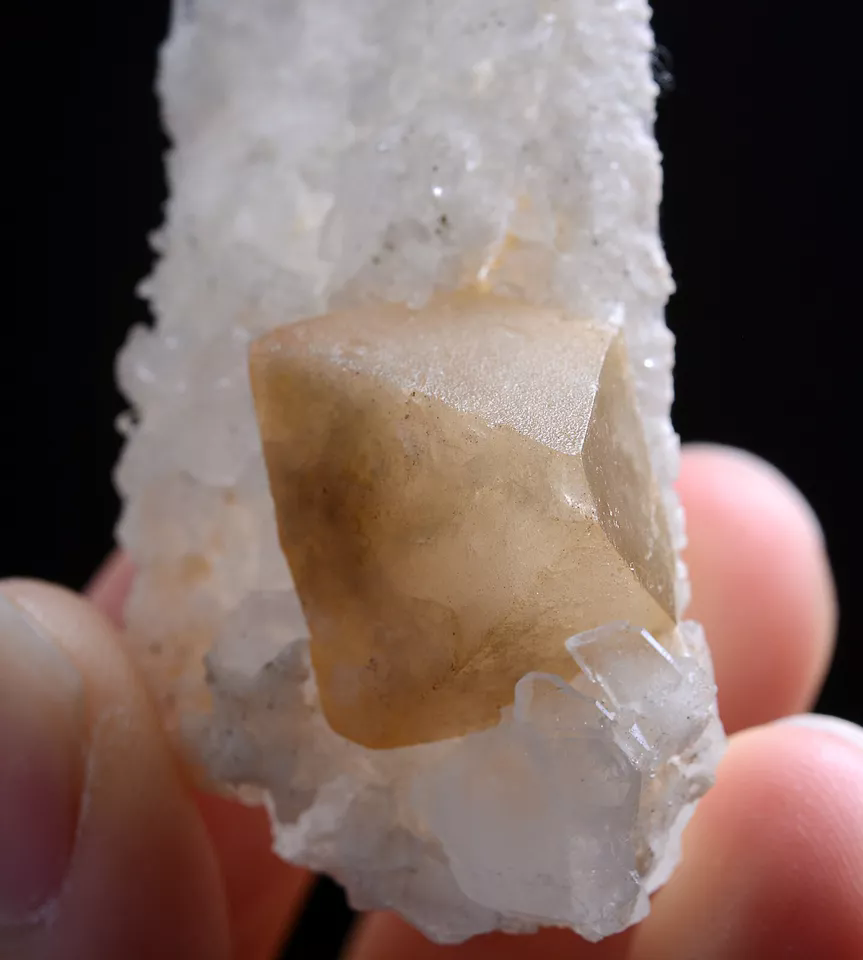 53g Natural Rare Scheelite & Crystal Calcite Mineral Specimen/Yaogangxian  China