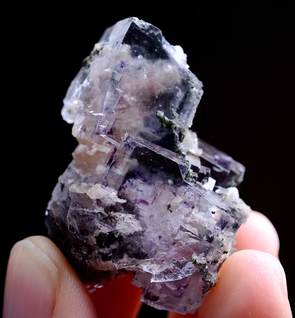 24g Natural Phantom Window Purple Fluorite Mineral Specimen /Yaogangxian  China