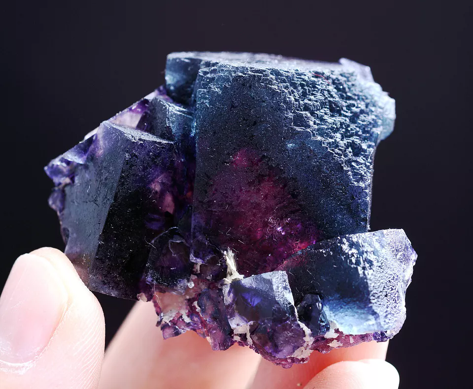 40g Natural Devil's Eye Purple FLUORITE Mineral Specimen/Inner Mongolia China