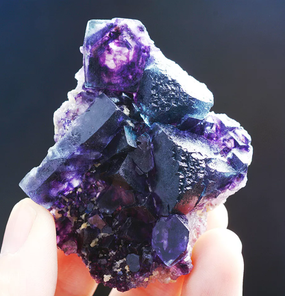 52g Natural Devil's Eye Purple FLUORITE Mineral Specimen/Inner Mongolia  China