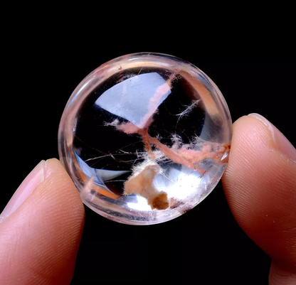 64.10ct Rare Natural Phantom Rabbit Hair Rutilated Quartz Crystal Cure  Pendant