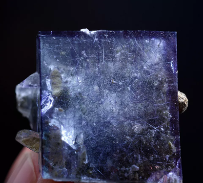 26g Natural Bismuthinite Purple FLUORITE  Pyrite Mineral  Specimen/Yaogang xian