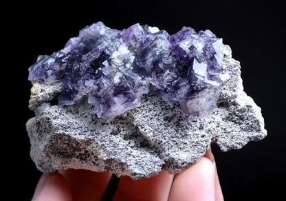 106g Natural Phantom Window Purple Fluorite Mineral Specimen/ Yaogangxian China