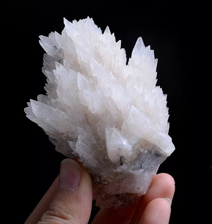 209g Natural  “Angel Wings” White Calcite Crystal Mineral Specimen/China