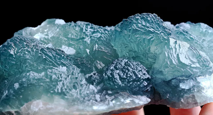 314.5g Natural Phantom Window Green Cubic Fluorite CLUSTER Mineral Specimen