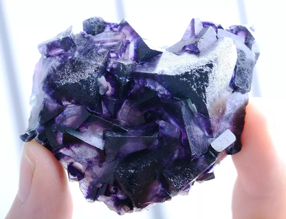 81g Natural Devil's Eye Purple FLUORITE Mineral Specimen/Inner Mongolia China