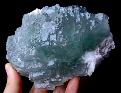 785.0g Newly DISCOVERED RARE GREEN CUBE FLUORITE CRYSTAL MINERAL SPECIMEN/ China