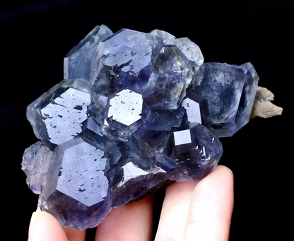 192.21g Newly DISCOVERED RARE PURPLE FLUORITE CRYSTAL MINERAL SPECIMEN/ China