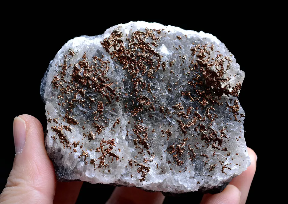 136g Natural Beautiful Calcite & Pyrite Complete Mineral Specimen/  China