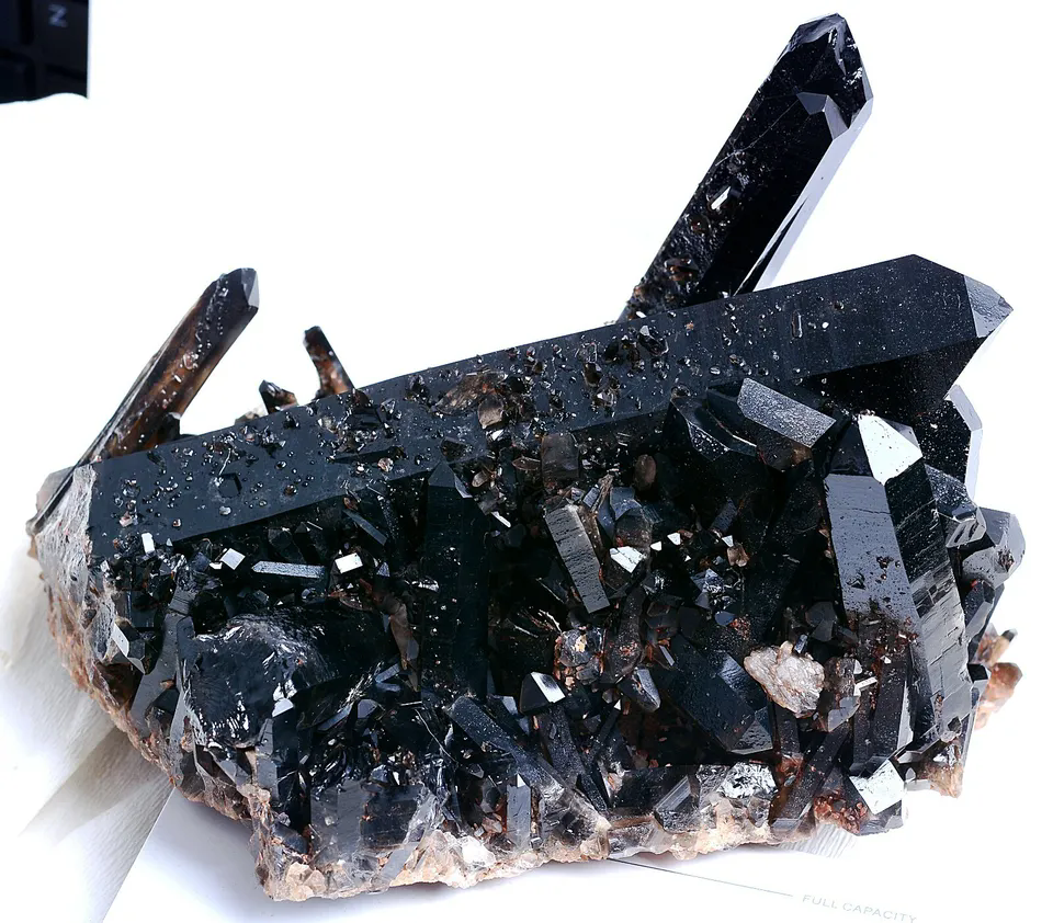 1667.0g Natural Complete Smoky & Black QUARTZ Crystal Cluster Mineral Specimen