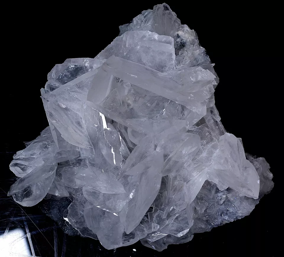 1583g Natural Rare TRANSPARENT White Borneol Calcite Mineral Specimen/ China