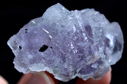 69.5g Natural Purple Fluorite & Wolframite Mineral Specimen/Yaogangxian  China