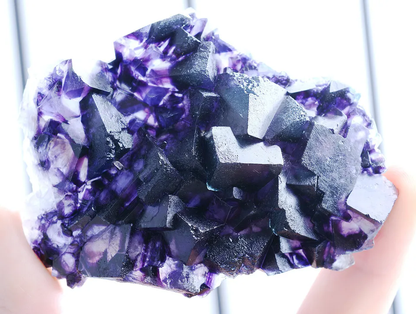 119g Natural Devil's Eye Purple FLUORITE Mineral Specimen/Inner Mongolia  China