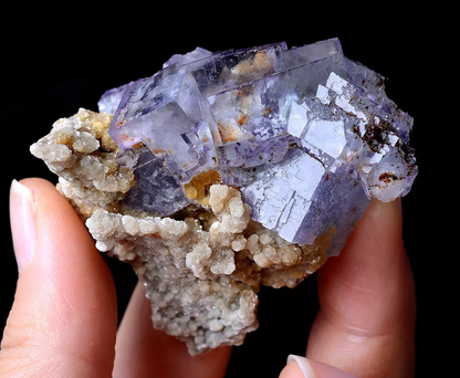 67.1g RARE PURPLE FLUORITE & POLYMINERAL SYMBIOSIS MINERAL SAMPLES YaoGang Xian