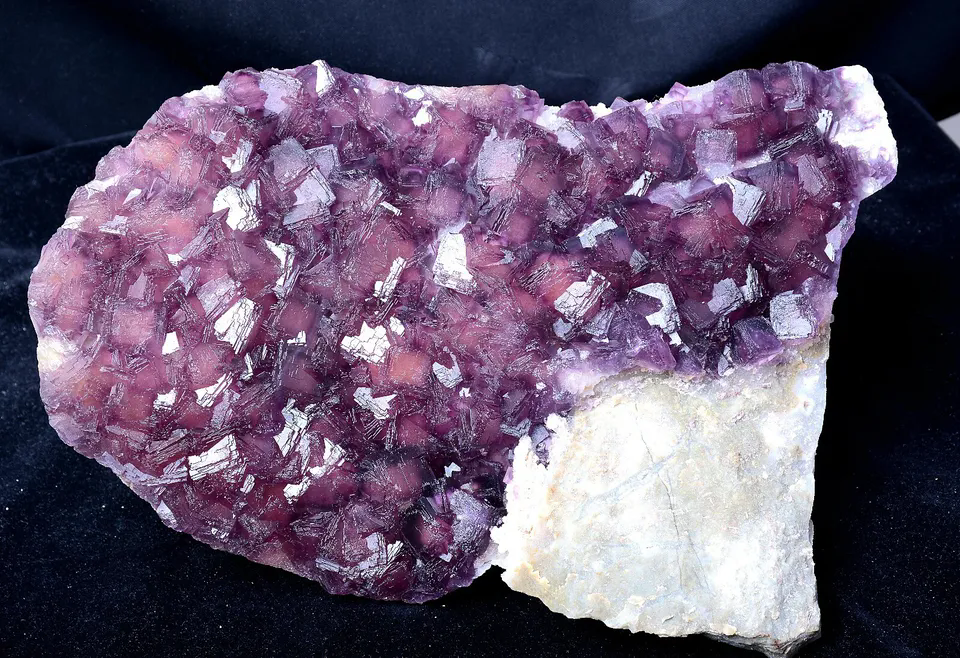 3065g NEWLY DISCOVERED RARE PURPLE FLUORITE CRYSTAL CLUSTER MINERAL SAMPLES