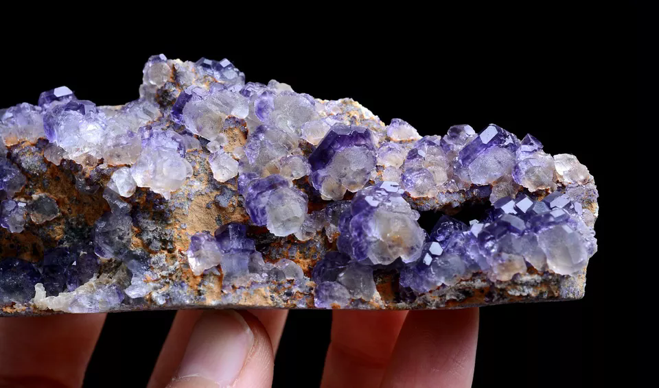 149g Natural Rare Purple Fluorite CRYSTAL CLUSTER Mineral Specimen/China