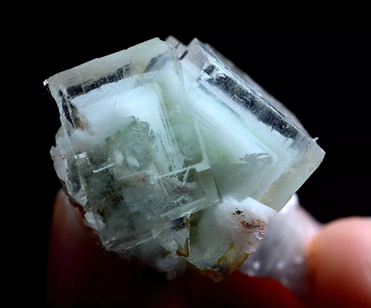 7g Natural Phantom Window Green Fluorite Mineral Specimen/Yaogangxian China