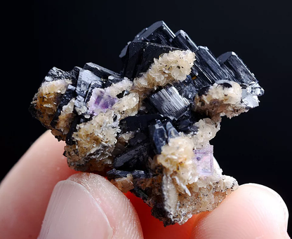 13g Natura Wolframite & Dolomite & Fluorite Mineral Specimen/Yaogangxian China