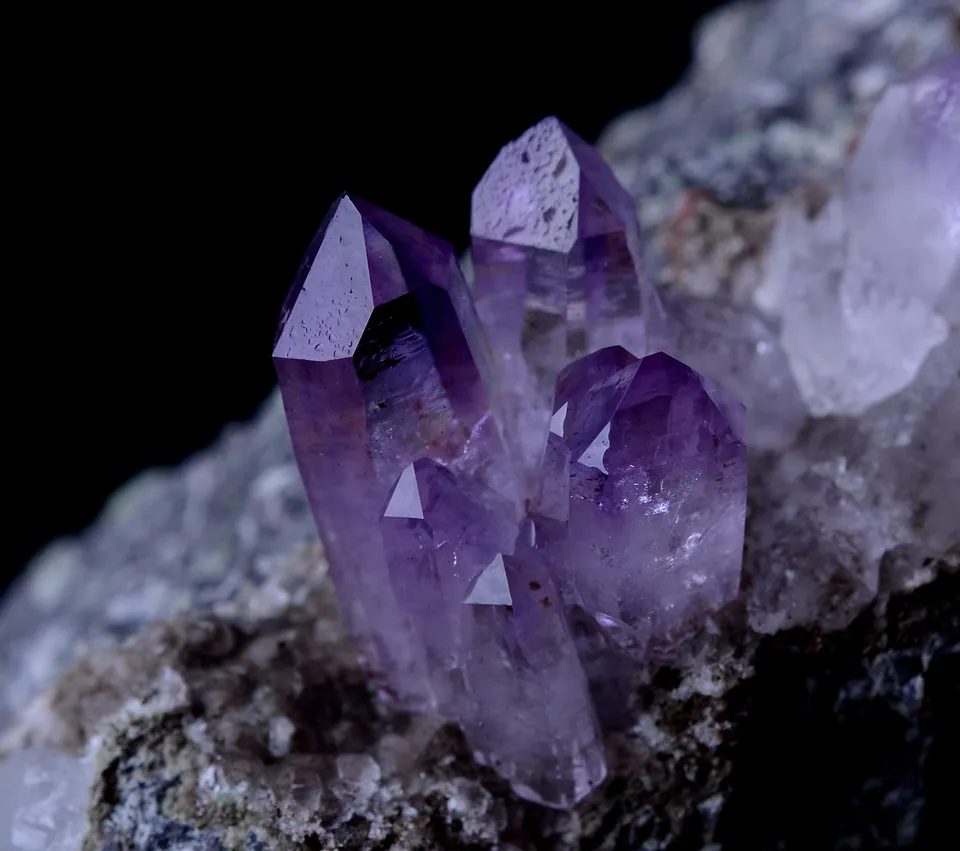 38.12g NATURAL Amethyst Quartz Skeletal Crystal Point Mineral Specimen /Mexico