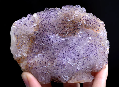 522.g Natural Clear Purple Edge Fluorite Mineral Specimen /Guizhou China