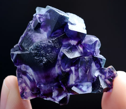 29g Natural Devil's Eye Purple FLUORITE Mineral Specimen/Inner Mongolia  China