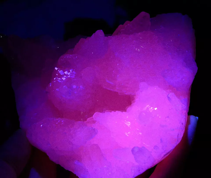 Natural Calcite Pink Fluorescent Tower-Like Crystal Mineral Specimen 668.g