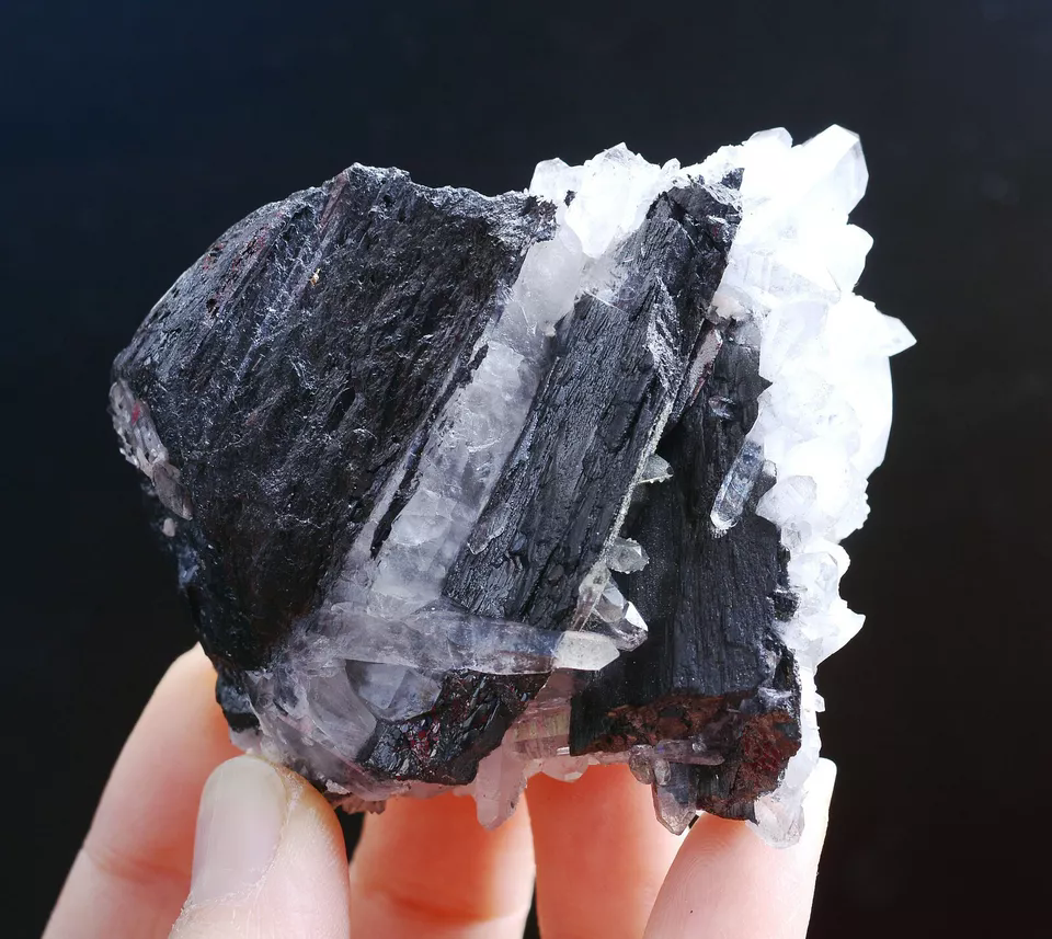 215g Natural Rare Wolframite CRYSTAL CLUSTER Mineral Specimen/Yaogangxian China