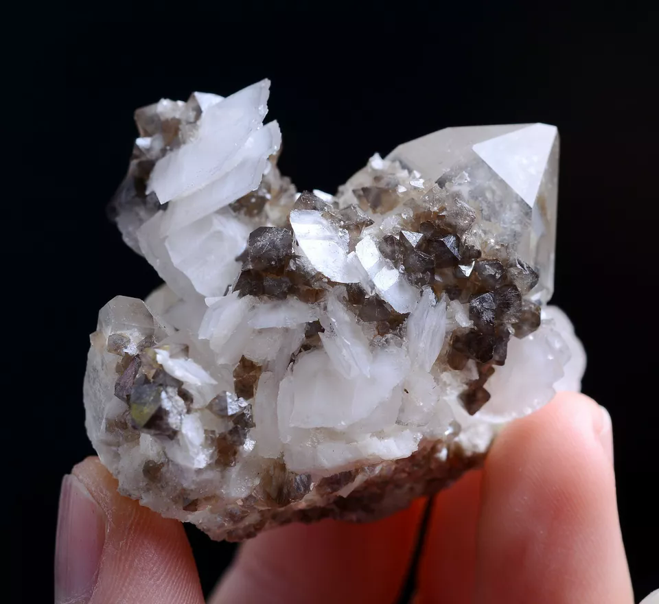 65g Natural Rare Scheelite & Crystal Calcite Mineral Specimen/Yaogangxian China