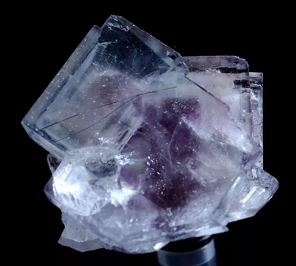 26g Natural Complete Purple Fluorite Crystal Mineral Specimen/Yaogangxian China