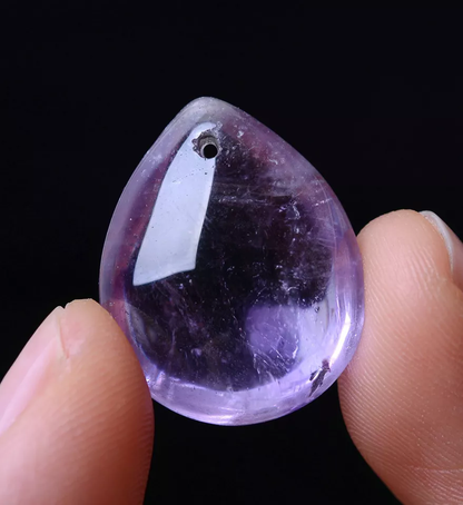 4.95g Natural Beauty Amethyst Crystal Gem Madam Water Drop Shape  Pendant