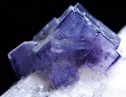 174gNatural Complete Purple Fluorite Crystal Mineral Specimen/Yaogangxian  China