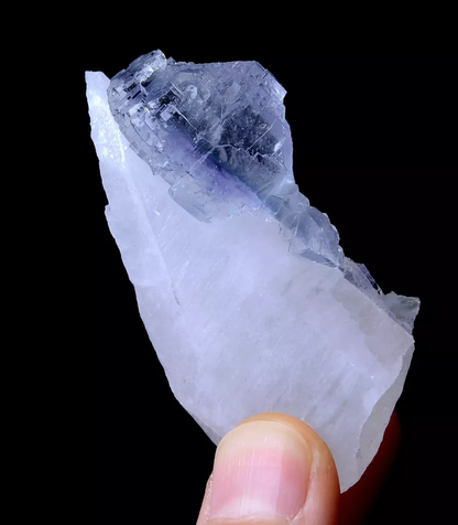 ATURAL TRANSPARENT GEM LEVEL CRYSTAL & PURPLE FLUORITE MINERAL SAMPLES 47.13g