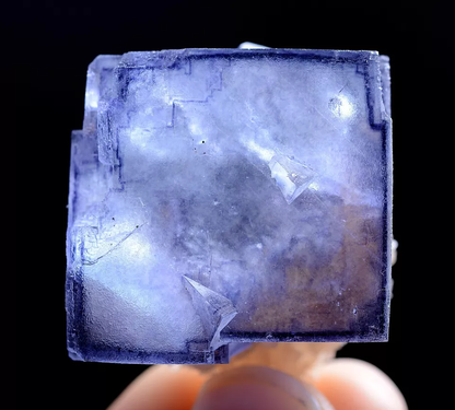 22g Natural Window Purple Fluorite & Crystal Mineral Specimen/Yaogangxian China