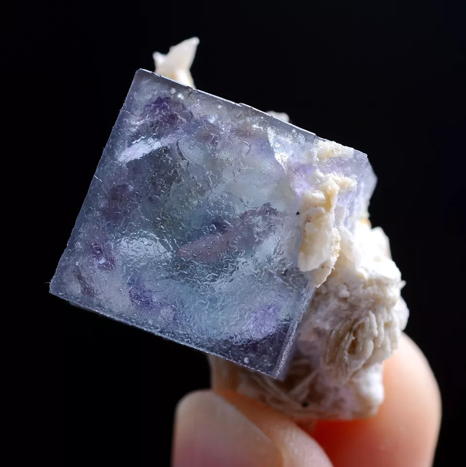 16g Natural Phantom Window Purple Fluorite Calcite Mineral Specimen/Yaogangxian