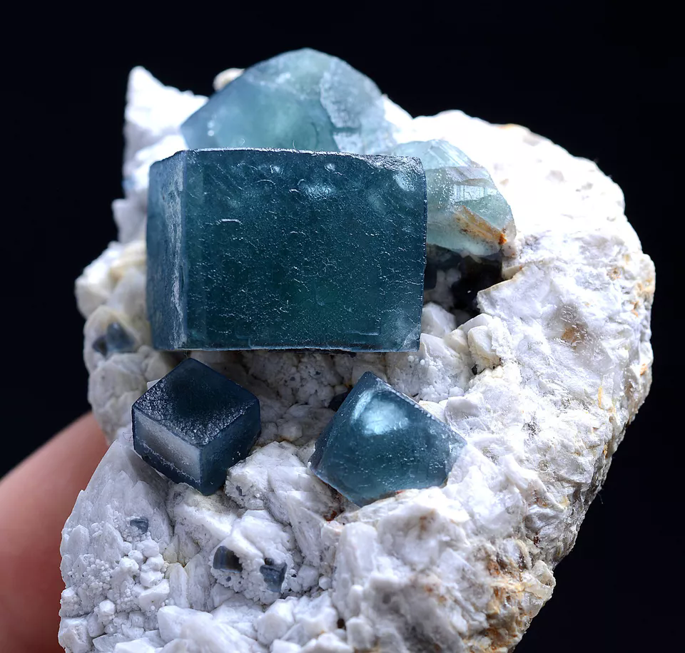 122g Natural Blue Green Cube Fluorite Mineral Specimen/Inner Mongolia  China