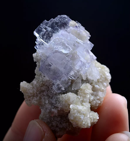 25g Natural Purple Fluorite Crystal Dolomite Stone Mineral Specimen/YaoGangXian