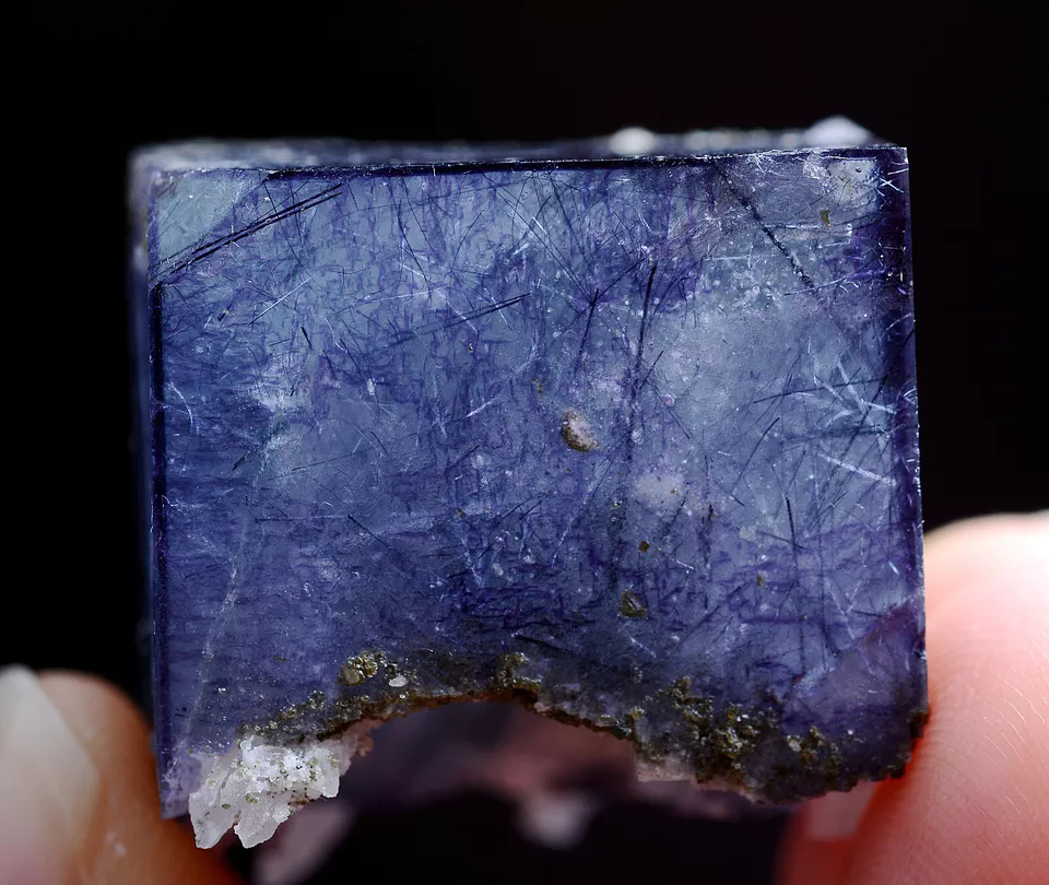 30gNatural Bismuthinite Purple FLUORITE & Crystal Mineral Specimen/Yaogangxian