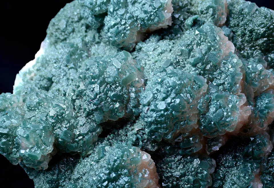 1821g Newly Discovered Green Apophyllite CRYSTAL CLUSTER Mineral Specimen