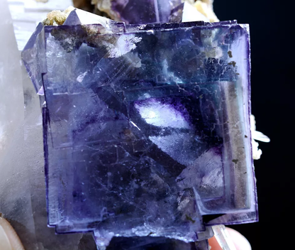 159g Natural Window Purple Fluorite Crystal Mineral Specimen /Yaogangxian China