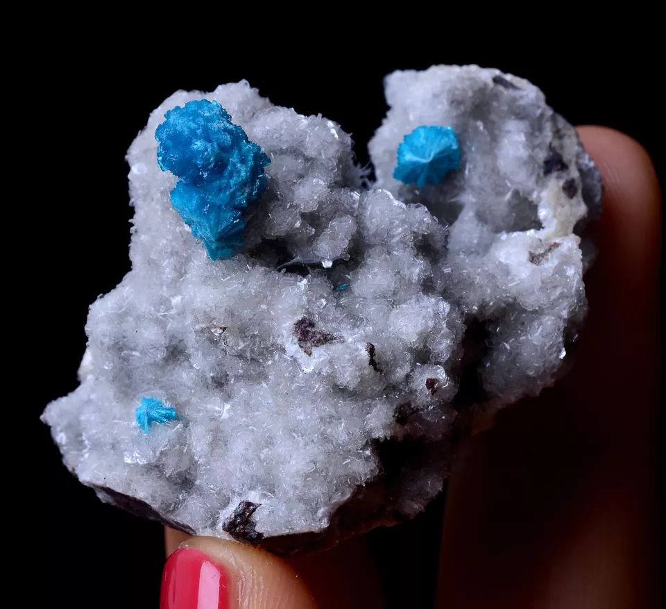 29.24g Natural CAVANSITE & ZEOLITE Crystal Symbiotic Mineral Specimen/ India