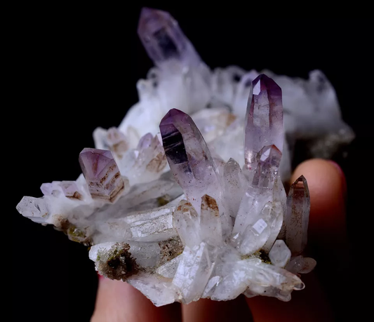 50.38g NATURAL Amethyst Quartz Skeletal Crystal Point Mineral Specimen/ Mexico